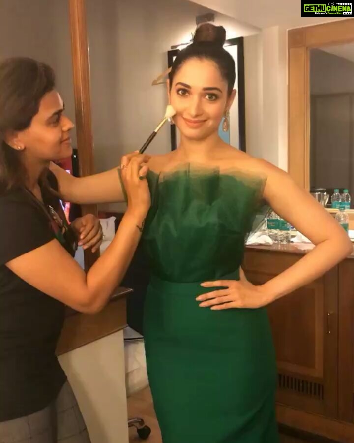Tamannaah Instagram - Final touches by @soniajain2610 😘😘