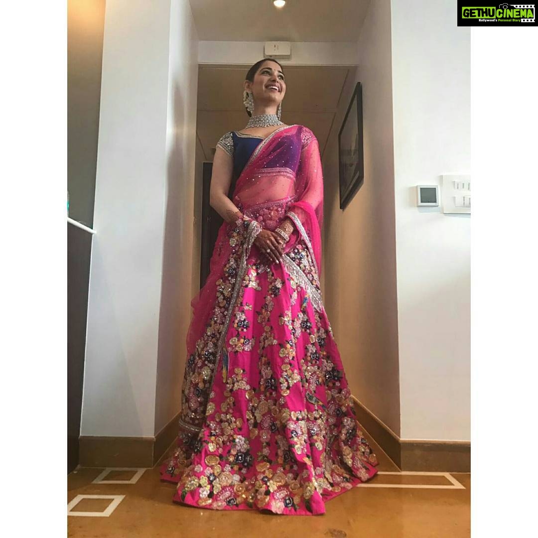 Tamannaah Instagram - Happiness is decking up for your brother's wedding in gorgeous lehengas 😇 Wearing @HouseOfNeetaLulla @witengoldjewellery