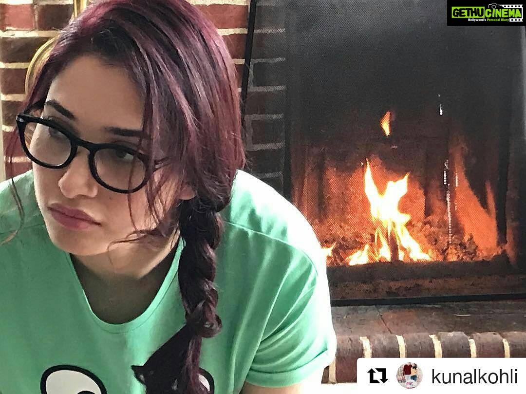 Tamannaah Instagram - #Repost @kunalkohli (@get_repost) ・・・ @tamannaahspeaks #shootdiaries #London #telugufilm clicked by #kunalkohli #onset