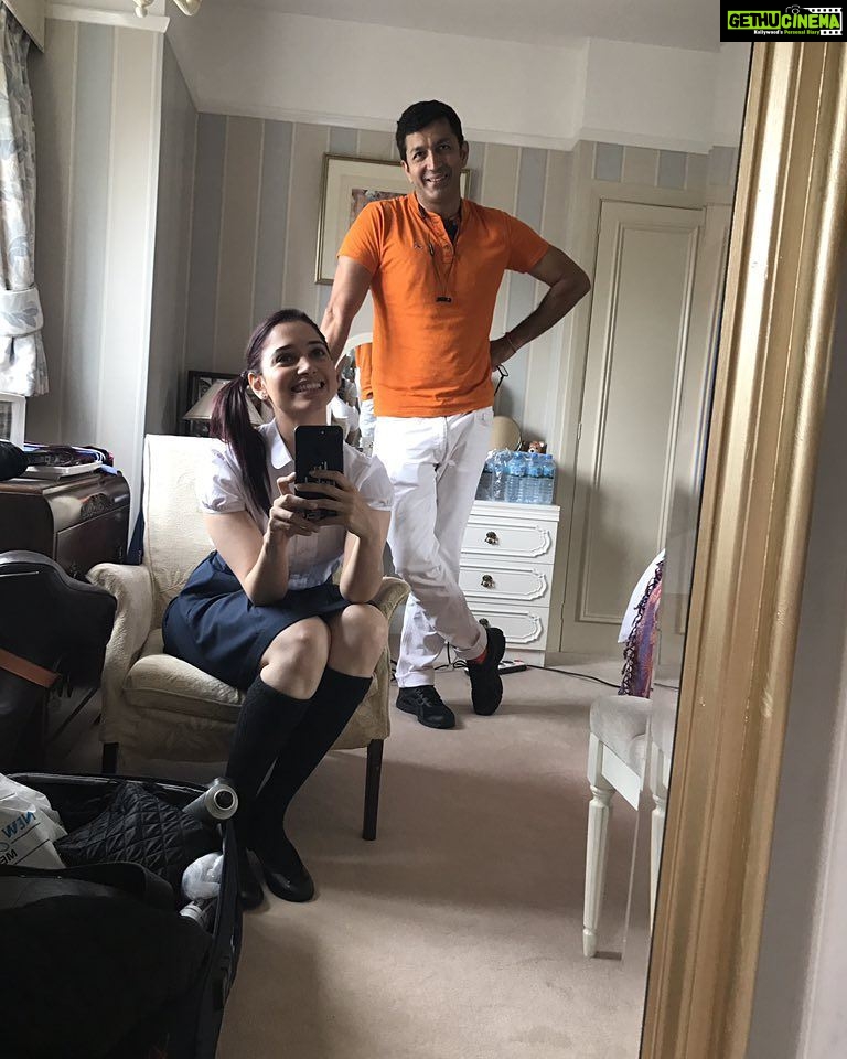 Tamannaah Instagram - Starting my new Telugu romcom with #sundeepkishan directed by #kunalkohli in London produced by #PuriAkshai #Sachiinjoshi , super excited 💃🏼