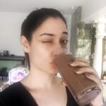 Tamannaah Instagram - Just when I thought having deliciously stuff will affect my diet or health, @RashiChowdhary suggested this yummy smoothie that's healthy too. Just the right thing to please your taste buds 😀 Will share the recipe with you guys soon... #Nutrition #Smoothie #Yummy