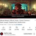 Tovino Thomas Instagram - Humbled by the overwhelming response to the trailer !! Love you all ❤️ #MinnalOnNetflix @netflix_in @weekendblockbusters @sophiapauljames @ibasiljoseph @guru_somasundaram @sameer_thahir @vladrimburg @inst.kev @cedinp @arun_anirduhan_ @insta.justi94 @shaanrahman @sushintdt @ajuvarghese @aswathi.naduthodi