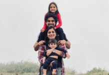 Tovino Thomas Instagram - ഇമ്മിണി ബല്യ ഒന്ന് !! Celebrating 7 years of togetherness 😊 When all the dust is settled and the chaos breaks down, this is where I run back to. Grateful forever for my Lidiya and my 2 amazing gems. ❤️ . . #7years #togetherness #anniversary #one #family #home #happiness #forever #grateful #complete #love 📸: @harikrishnan4u