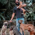 Tovino Thomas Instagram - “You can usually tell that a man is good if he has a dog who loves him.” – W. Bruce Cameron Happy international Dogs Day!! #pabloandhisfriends #internationaldogsday2020 #mansbestfriend🐶 #mansoldestfriend @anwarpattambiphotography @canineexpert #chriswolf