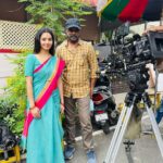 Vidhya Instagram - And it’s a wrap🤍 It was wonderful working with Cinematographer Ramji Sir, Director Yashwanth and team.. Will miss you all🤍 Coimbatore, Tamil Nadu