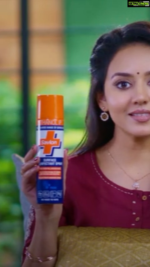 Vidhya Instagram - Stay Safeš§” #SavlonSurfaceDisinfectantSpray #SavlonIndia