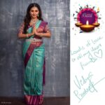 Vidhya Instagram - Happy Diwali❤️💫🌟✨ இனிய தீபாவளி நல்வாழ்த்துக்கள்❤️💐 | | | Costume @dithi.studio ❤️ Accessories @bronzerbridaljewellery ❤️ MUA @vijiknr Photography @imichael.1