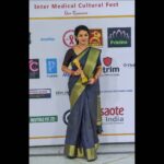 Vidhya Instagram – Thank you Medical college students for the “Student’s Heartthrobs award” and for all the love at the Inter Medical cultural fest 🙏 ❤ 
Saree: @useeshopapp