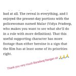 Vidhya Instagram - More awesome reviews from all the leading dailies and reviewers coming in 🙏🙏🙏 Very grateful for your love and appreciation 😍🤗 #thadam