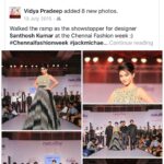 Vidhya Instagram – #onthisday #memory #facebook #vidyapradeep #fashionweek #ramp #model