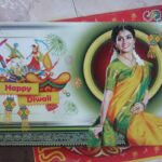 Vidhya Instagram – Irony is when you say you don’t endorse bursting crackers and blah blah and the next day you see your photos splashed on cracker boxes..ha ha😂😂 #Diwali