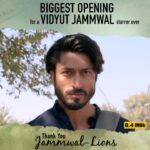 Vidyut Jammwal Instagram - A big shout out to all my Jammwal-lions for being my constant supporters and making #KhudaHaafiz my biggest opening ever. Jammwal-lions this success I dedicate to you. Jai Hind