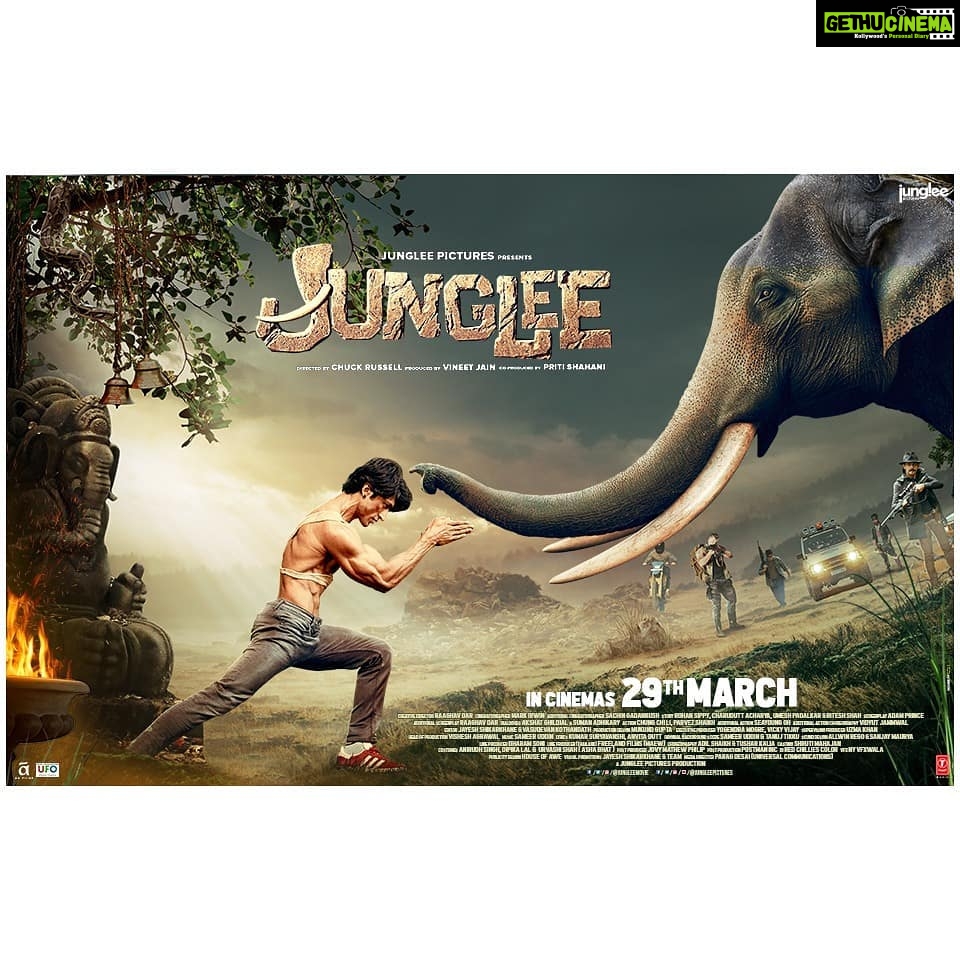 Vidyut Jammwal Instagram - #March29...HERE WE COME! #Junglee #IAmEnough #Kalaripayattu #ChuckRussell @jungleemovie @jungleepictures @iampoojasawant @asha.bhat