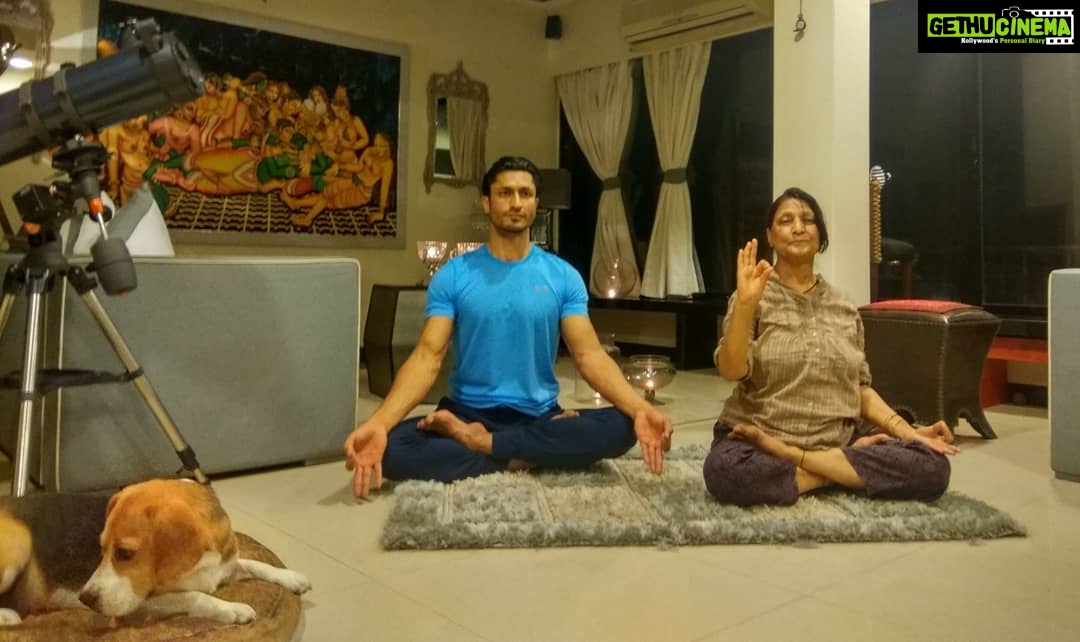 Vidyut Jammwal Instagram - LEARNING FROM THE BEST..Mother and I.. She says-women can multiply and make things greater..give them a house they will give you a home,give them groceries,they will give you a meal,give them a genuine smile and they will give you their heart...ALSO give them Crap they will give u Shit😊..#kalaripayattu