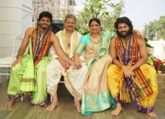 Vijay Deverakonda Instagram - Her happiness ❤ His pride 😁 Our new home! Sending you all lots of love from the 4 Deverakondas - you've all been a part of this journey with us 🤗