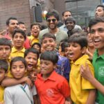 Vijay Deverakonda Instagram - Hugging and screaming and lunching with these kids ❤