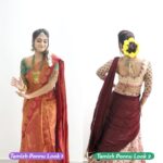 Yaashika Aanand Instagram – The elegance and authentic beauty of your hair – the Tamizh Ponnu way can make any super model feel like she owns the runway. 
Hair rolled into a bun or styled into a braid with the loveliest malli poo, both inspired by the Parachute Advansed Pongal film , which one of the two looks do you like? Leave a comment. 
And don’t forget to share your Pongal hairdo using #EnMudidhaanNaan. 
Indha pongaluku unga mudiya chumma pinni pedal edunga.

@parachute_advansed

#PinniPedalEdunga #PongalOPongal #parachuteadvansed 

Team – @beautyunveiled_by_jeevi , @saisubha_hairstylist @paviiiee_08 @sajna_bridal_wear_designer @chennai_jazz 
@sugi_boutique 
.
.
.
.
#yashika #yashikaaannand #biggbosstamil #master