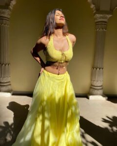 Yaashika Aanand Instagram - Wearing @naushinkiran 💯 Fairmont Jaipur