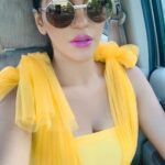 Yaashika Aanand Instagram - Love for yellow at first sight 🍂💕 #swipeleft