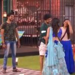 Yaashika Aanand Instagram - Finally entering the #biggboss3 house ! And so happy to be there along with @mahatofficial in order to release our teaser of #ivandhanuthaman !! So happy to chit chat with my Favourite contestants of this season ! You all are doing a great job ! See you in finale ❤️🙌 what a positive and nostalgic experience ! Bigg boss we love you ! Entering the house at the same day where I got evicted last year is such a COINCIDENCE!! Tune into Biggboss by 9:30 pm today guys ! @vijaytelevision #biggboss3 #biggboss2 #nostalgia #emotionalday Wardrobe courtesy @archana.karthick 💚 Makeup 💄 @artistrybyolivia Hair @jayashree_hairstylist Camera @sarancapture Jewel @jewelforyou__