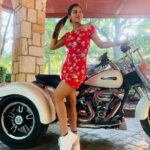 Yaashika Aanand Instagram – Let’s go for a ride ? 🏍 Lewisville Lake
