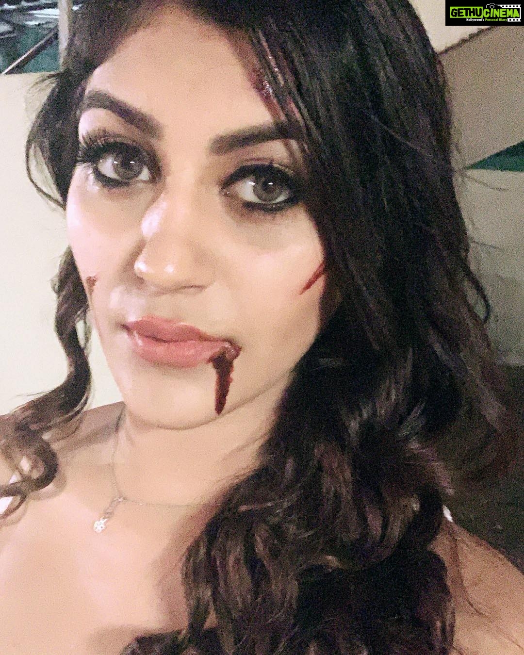 Yaashika Aanand Instagram - #zombie coming soon !!❤️ #workmodeon #yashika #yashikaaannand