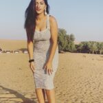 Yaashika Aanand Instagram – 🌞 when you’re not ready for the picture ! And get clicked 🤪 Arabian Desert