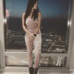 Yaashika Aanand Instagram - On top of the world 🌎 #burjkhalifa #atthetop #dubaidiaries Burj Khalifa