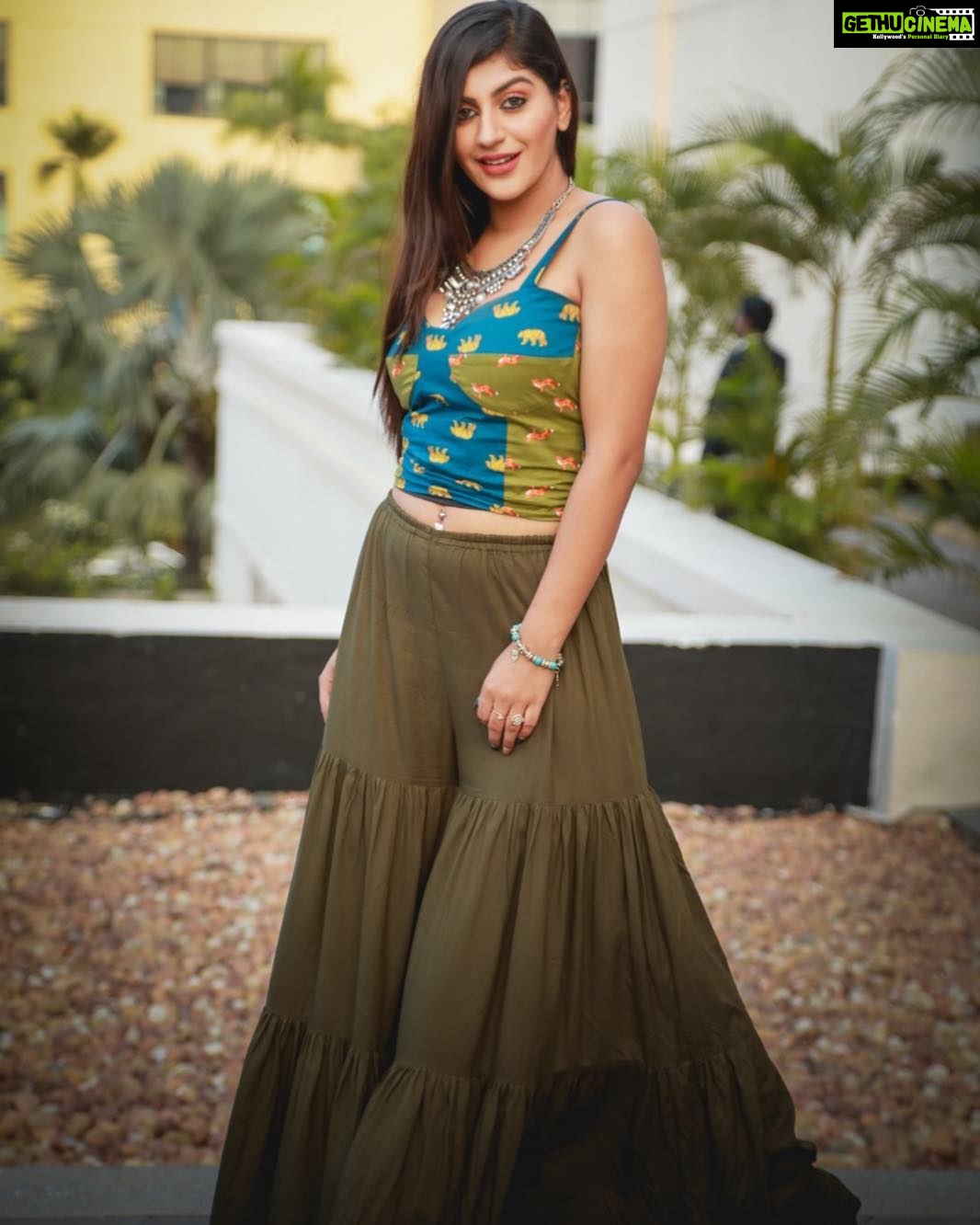 Yaashika Aanand Instagram - Outfit from @boucle.in 👗 and neck piece from @the.sassy.accessories ❤️ At the #cakemixingceremony ! ❤️ Photo courtesy @arunprasath_photography Green Park Chennai