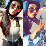 Yaashika Aanand Instagram - After so long ride on my baby 💞❤️ #royalenfield #loveridingmybike #yashikaaannand