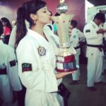 Yaashika Aanand Instagram - Finally I got my black belt <3 after 3 years of hard work, sometimes there were times where I just wanted to sit at home and take rest and quit all of it but my inner voice kept yelling at me telling " you're a tough girl and just go and break your fear " and because of which today I don't fear anything , thanks to my dearest renshi ayyapan because of whom all this was possible #borntofight #karateblackbelts #ididit