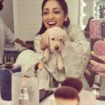 Yami Gautam Instagram - I don’t mind working round the clock if my visitors are so paw-dorable 🐶👻 #Chloe 🐾