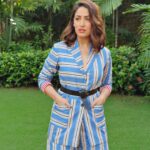 Yami Gautam Instagram – Blue stripes and weekend moods. 💙
.
.
#balapromotions 👗: @sanamratansi 👱🏻‍♀️: @hairgaragebynatasha