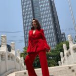 Yami Gautam Instagram – When in China , it’s got to be red ❤️ #KaabilinChina  Styled by @alliaalrufai ..Hair n make-up @florianhurel 💫