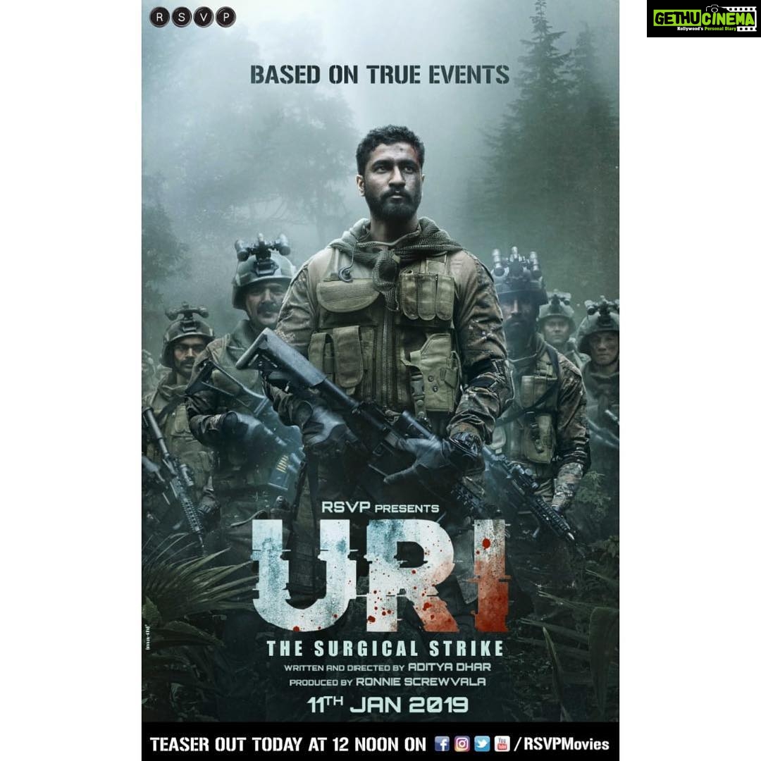 Yami Gautam Instagram - In the early hours of 29th September 2016, Indian soldiers avenged those who were martyred in the URI attacks. This is their brave story. #URITeaser out today at 12 noon. @vickykaushal09 | @adityadharfilms | #RonnieScrewvala | @rsvpmovies | #PareshRawal