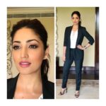 Yami Gautam Instagram - Quiet SUITed for the launch of #COMIO mobile in India ..by the amazing @stylebyami ..hair/ make-up by the maestro @danielbauermakeupandhair