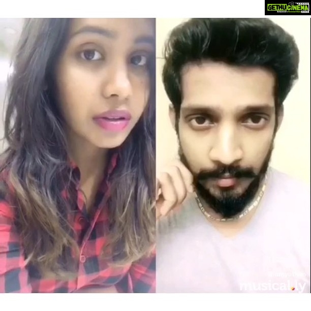Yuthan Balaji Instagram - With the talented @thegirlbeforeamirror 💕 ☺️u nailed it with natural expression ❤️#featurethis #featureus #tamiltuesday #kollywood #Joo #Yuthan (made by @ iamyuthan with @musical.ly) ♬ original sound - iamyuthan. #musicallyapp #iamyuthan #originalsound #music #musicvideo #musical #musica #followme #bestoftheday #instadaily