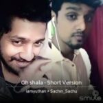 Yuthan Balaji Instagram – Thanks for the 10k followers in #smule 😍😍 so much love n support 😘 so a special dedication for u all along with @sachinsachu7 ❤ #OhShala #Yuvan favorite number from my movie #KadhalSollaVandhen #KSV 
#YuthanBalaji #Yuthan #singkaraoke #sachinsachu #singing