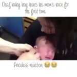 Yuthan Balaji Instagram - 😱 wow 😍 Deaf baby boy hears his mom's voice for the first time 😇 #baby #cry #deaf #mom #babyboy