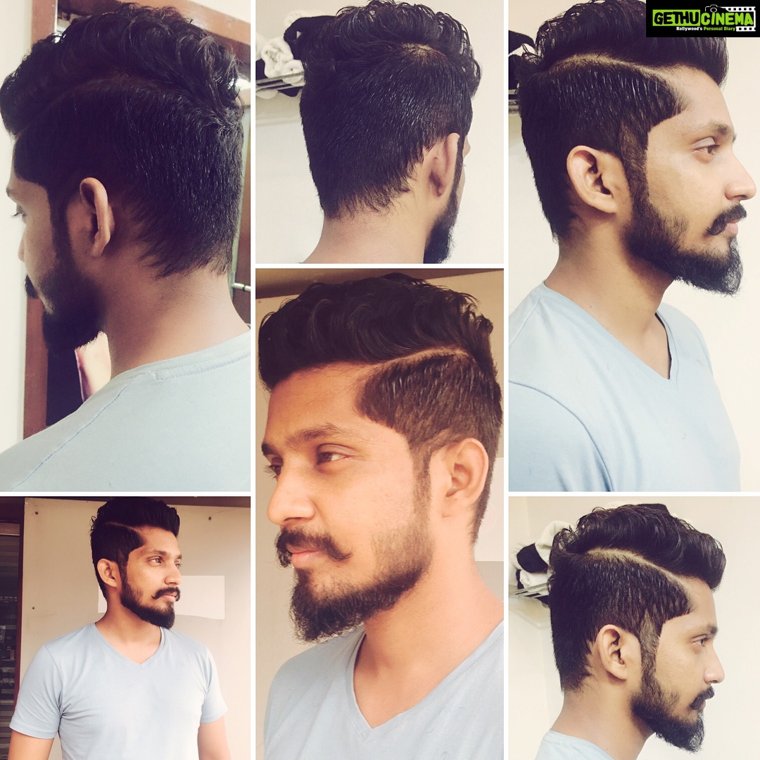 Yuthan Balaji Instagram - A new makeover 😍 Stylist: #Mani Try your new look  at #StudioLounge 👍🏼 #YuthanBalaji #hair #style #beard #men #mustache # makeover #Sunday #haircut - Gethu Cinema