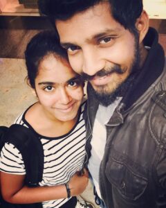 Yuthan Balaji Instagram - #BestFanMoment #FanPic Another Sista who travelled a long way to meet me on her birthday @sowmya_dhenakaraj ❤️ God bless #yuthanbalaji #yuthan