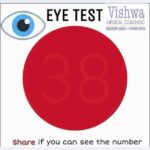 Yuthan Balaji Instagram - *#Eye #Test* See the red circle closely! If u see.. No: *88* - Left eye is weak No: *83* - Right eye is weak No: *38* - Both eyes strong No: *33* - Consult A Doctor, Both eyes weak.. This is one of the greatest simplest test designed by american ophthalmologists.. Do share with all..