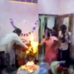 Yuthan Balaji Instagram - Kindly avoid sprays in birthday parties, I'm shocked after watching this video.. Pls share this video and spread awareness! Source: #whatsapp forward #baby #kid #safety #fire #birthday #party #caution #tip