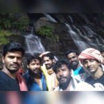 Yuthan Balaji Instagram - #kutralam kuliyal at midnight with my friends #Karthi @kaalivenkat #Ashok @dir_aari 😁 #YuthanBalaji #Yuthan #courtalam #coutralam Kutralam Falls