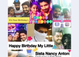 Yuthan Balaji Instagram - Hapy birthday to my little thangachi @nancy_antoni..may God bless you with happiness and good people around you.. - your #Yuthan anna #YNNY