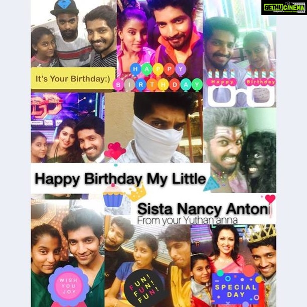 Yuthan Balaji Instagram - Hapy birthday to my little thangachi @nancy_antoni..may God bless you with happiness and good people around you.. - your #Yuthan anna #YNNY