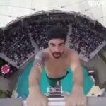 Yuthan Balaji Instagram – Carlos Gimemo high dive handstand 😱