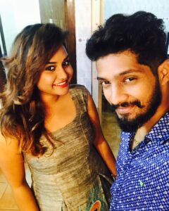Yuthan Balaji Instagram - Had a good time with @vaishu_r_krishnan It was a great pleasure to talk with my fans and also to hear their real love from their voices 😘❤️ love u all always 😍😘 #Yuthan
