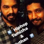 Yuthan Balaji Instagram - ᗩ GOOᗪ ᗰEET ᗯITᕼ @hiphoptamizha #hiphoptamizha #Yuthan #tamizhan #tamilpaiyan