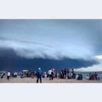 Yuthan Balaji Instagram - #Clouds resembling #Giant #waves! Place- #Marina #beach #today #evening 😳 #Chennai #Weather #rain #Nature #global #warming #globalwarming Marina Beach, Chennai-Tamilnadu